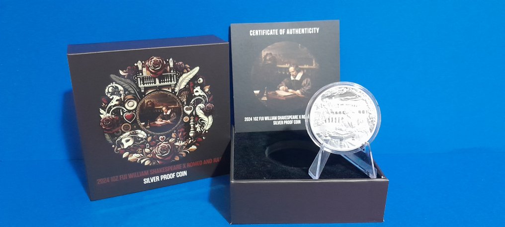 Fidji. 1 Dollar 2024 hakespeare X Romeo and Juliet 1 Oz #1.0