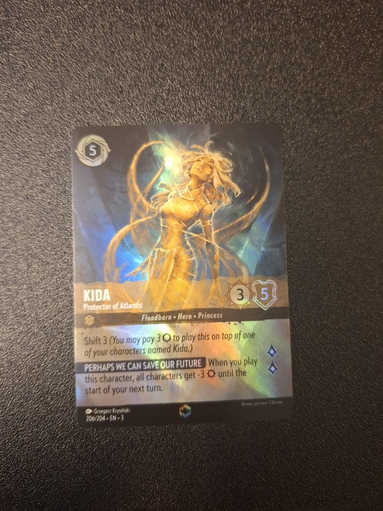 Ravensburger - 1 Card - Disney Lorcana - Kida 206/204 - EN - 3 #1.0