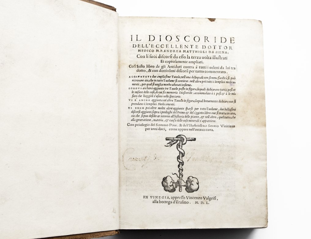 Matthioli - Dioscoride - 1550 #1.0