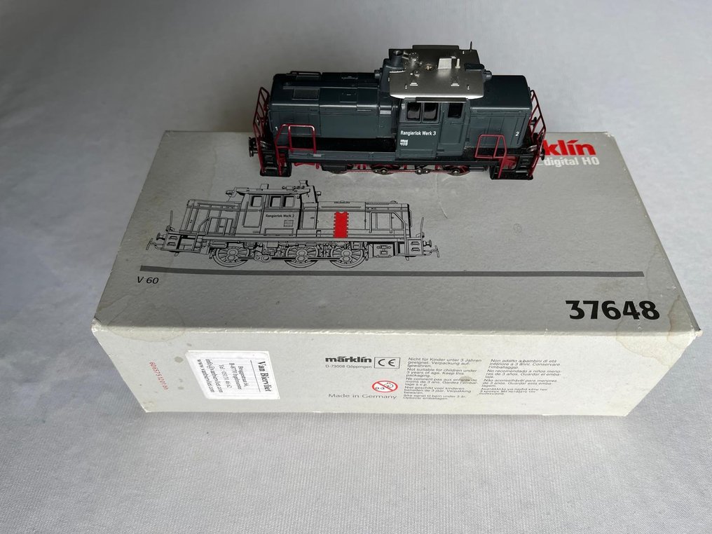 Märklin H0 - 37648 - Locomotive diesel (1) - BR360 avec liaisons Telex « Märklin INFO-tage-lok » - DB #1.0