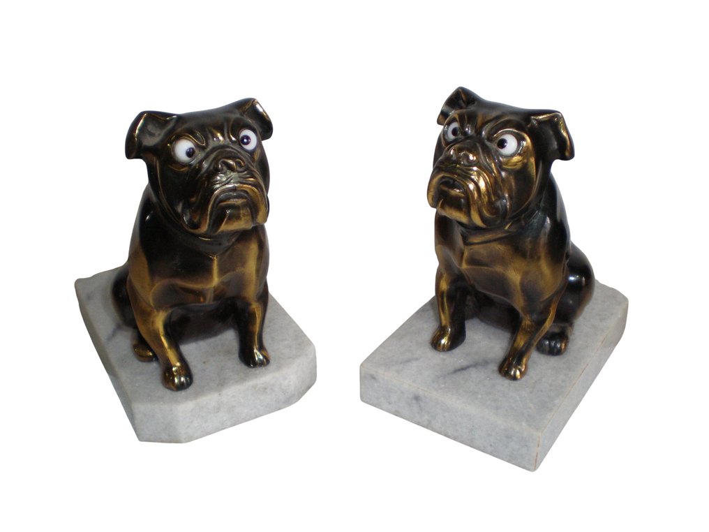 FRANJOU alias Hippolyte MOREAU - Podpórki do książek (2) - Metal #1.0