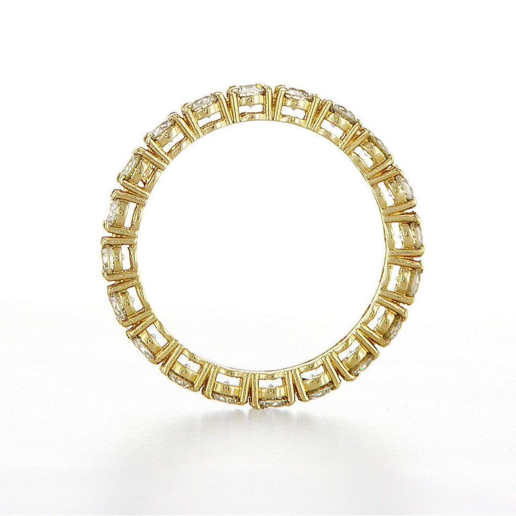 Ingen mindstepris - Ring - 14 karat Gulguld -  1.29ct. tw. Diamant (Natur) - D-H farve VS1-SI2 klarhed #1.0