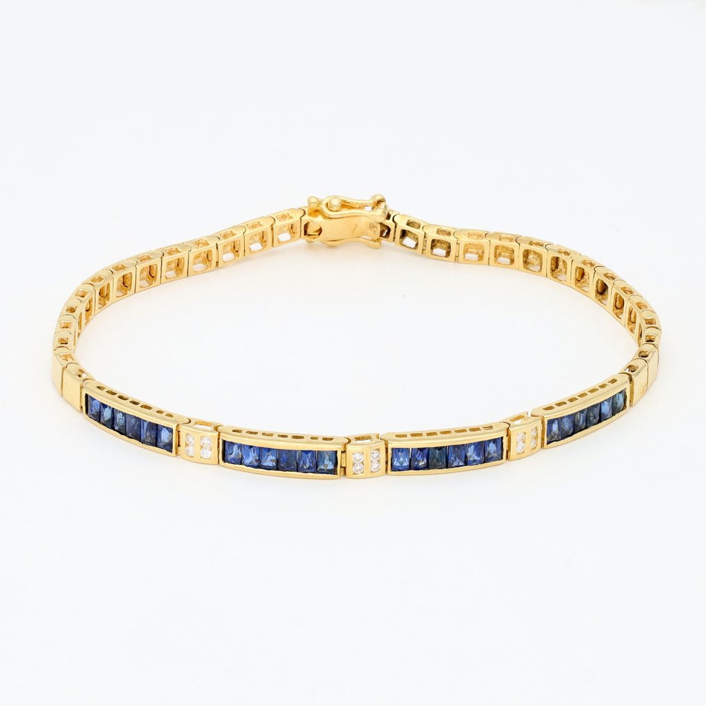 手镯 - 18K包金 黄金 - 钻石 - Saffier #1.0