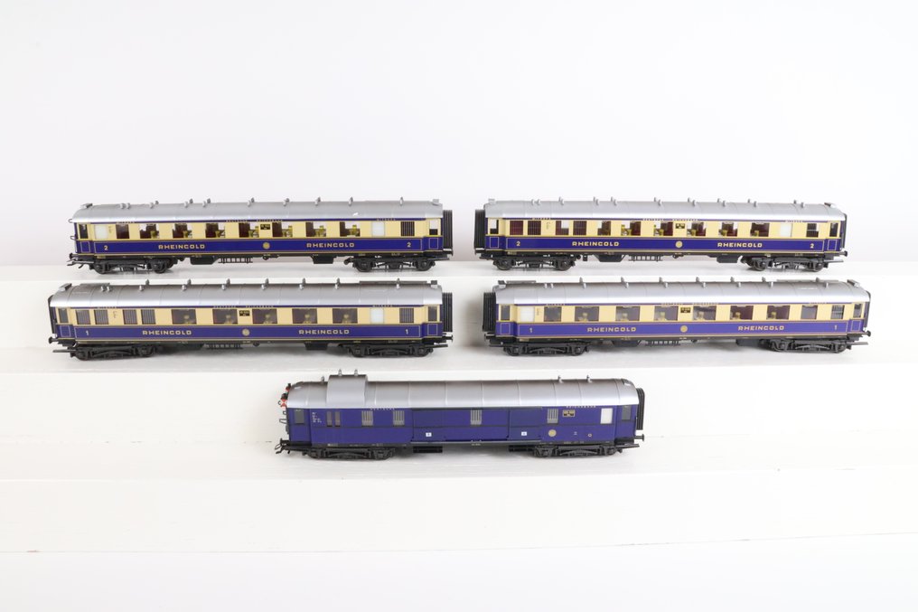 Märklin H0 - 4228 - Modeltrein personenwagonset (1) - Vijfdelige Rheingold rijtuigenset - DRG #1.0