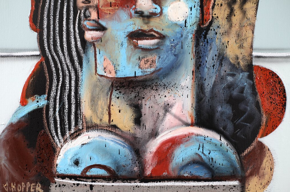 Jone Hopper - Femme au chapeau à fleurs #3.2