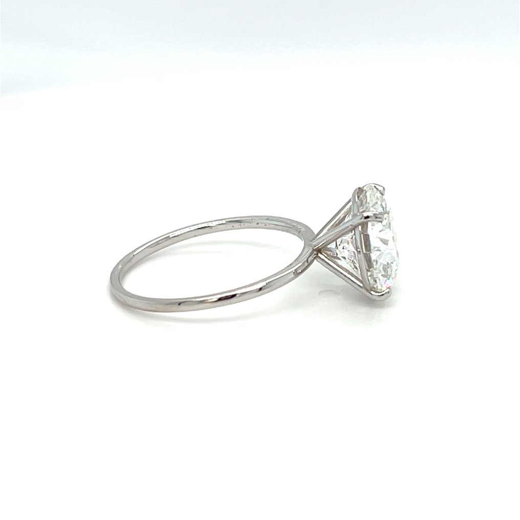 Δαχτυλίδι - 14 καράτια Λευκός χρυσός - 4.05ct. tw. Διαμάντι (Εργαστηριακής καλλιέργειας) #2.1