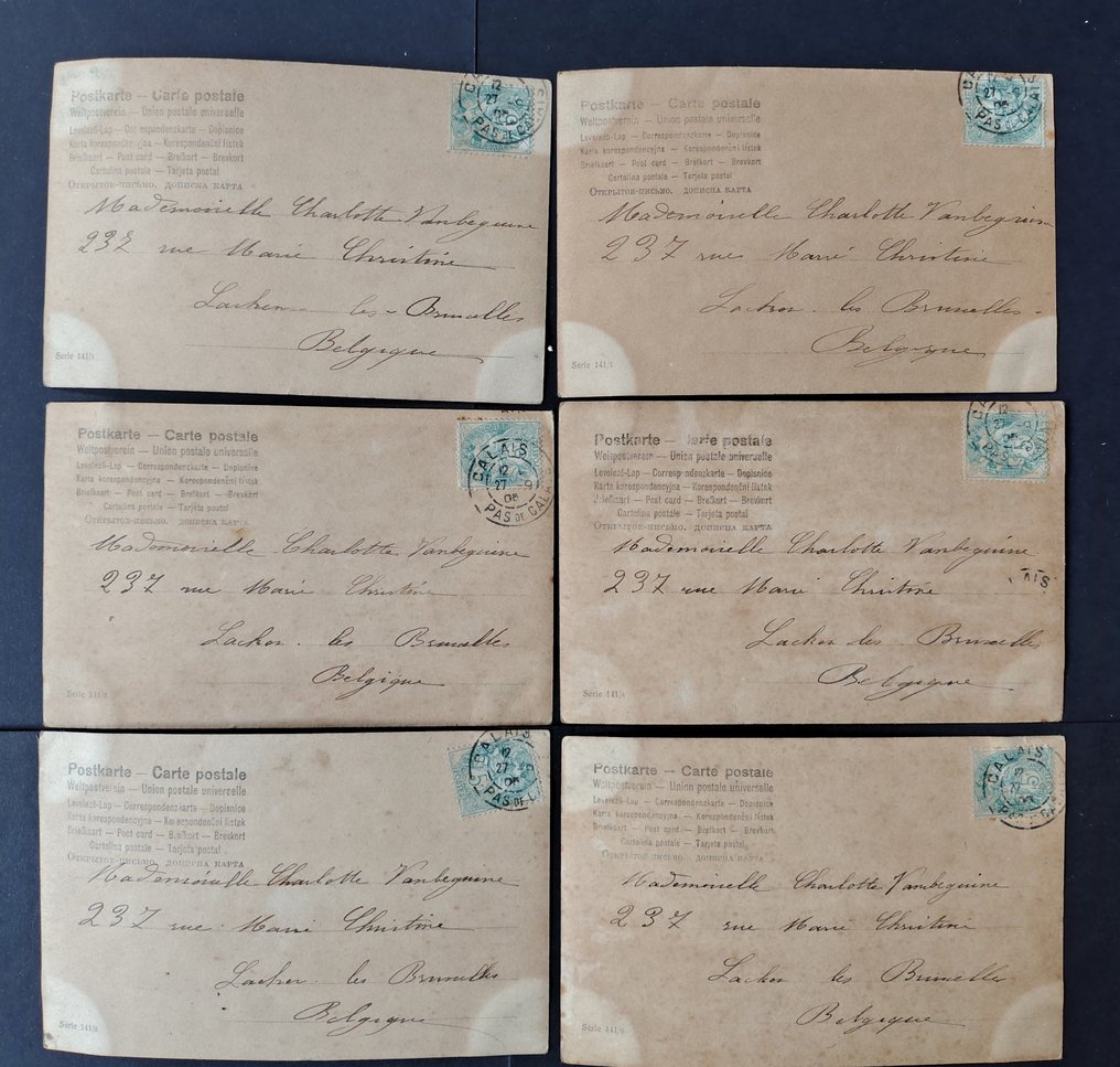 Βέλγιο - Χριστούγεννα, Πρωτοχρονιά και Πάσχα - Καρτ-ποστάλ (78) - 1904-1910 #3.2