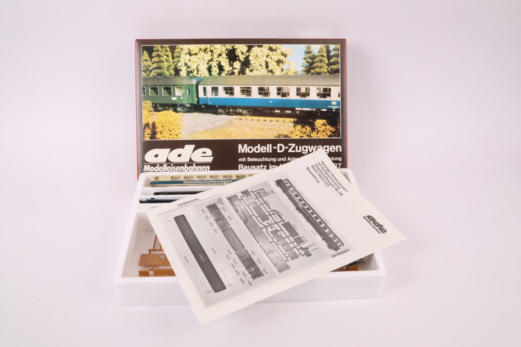 ADE H0 - B3121/1 - Carrozza passeggeri di modellini di treni (1) - Veicolo sociale carrozza tipo WGmh - DB #1.0