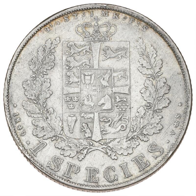 Danmark. Frederik VII. Speciedaler 1849 VS #1.0