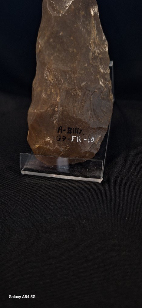 Νεολιθική Πυρόλιθος Διπλής όψης μαχαίρι από πυρίτης του Grand Pressigny στη Γαλλία, ιδιωτική συλλογή νεολιθικής - 118 mm  (χωρίς τιμή ασφαλείας) #3.2