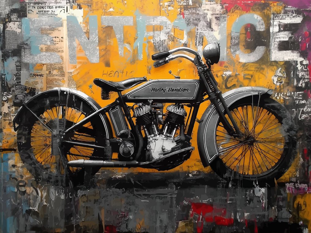 IPR Graph - Urban Legend con Harley-Davidson: Pieza de Técnica Mixta #1.0