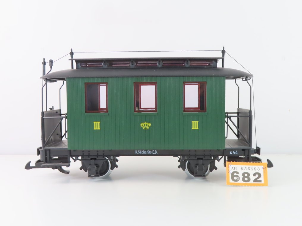 LGB G - 30090 - Carrozza passeggeri di modellini di treni (1) - Carrozza per due persone, seconda classe, terza classe. - K.Sächs.Sts.E.B. #3.2