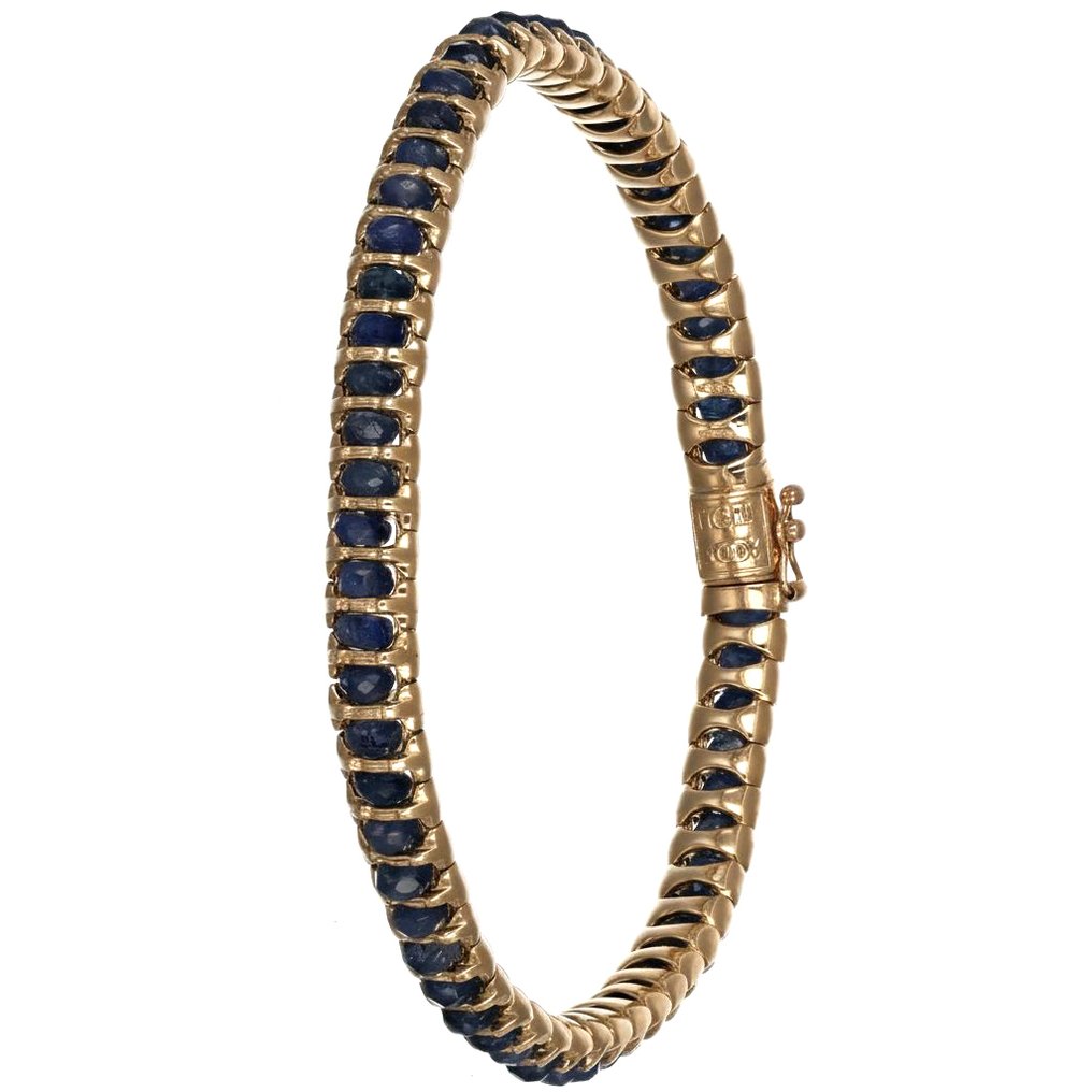 Rannekoru - 9 kt. Keltakulta - 4.56ct. tw. Safiiri #4.3