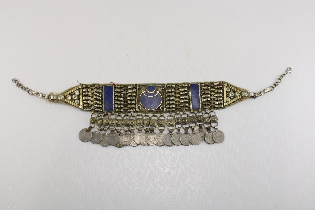 Kuchi 拉长石项圈项链 - 阿富汗  (没有保留价) #1.0