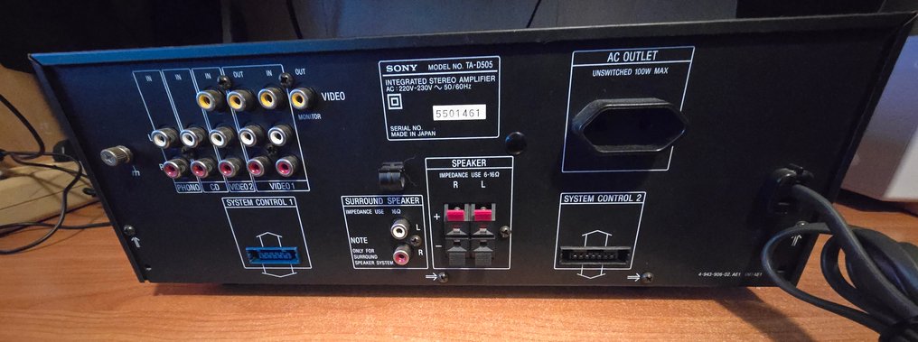 Sony - TA-D505 固態整合式擴大機 #3.2