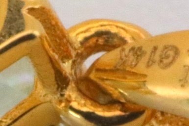 χωρίς τιμή ασφαλείας - Κρεμαστό κόσμημα - 14 καράτια Κίτρινο χρυσό Ακουαμαρίνης #1.0