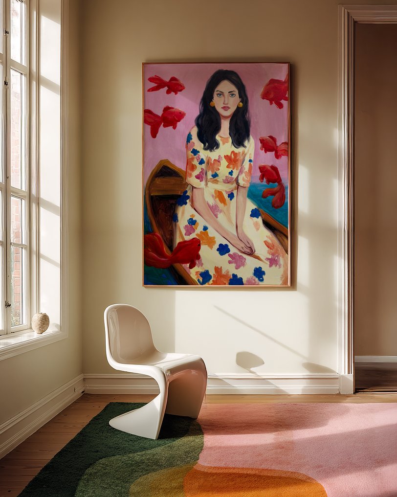 E. García - CHICA, BOTE Y PECES XL (NO RESERVE) #4.3