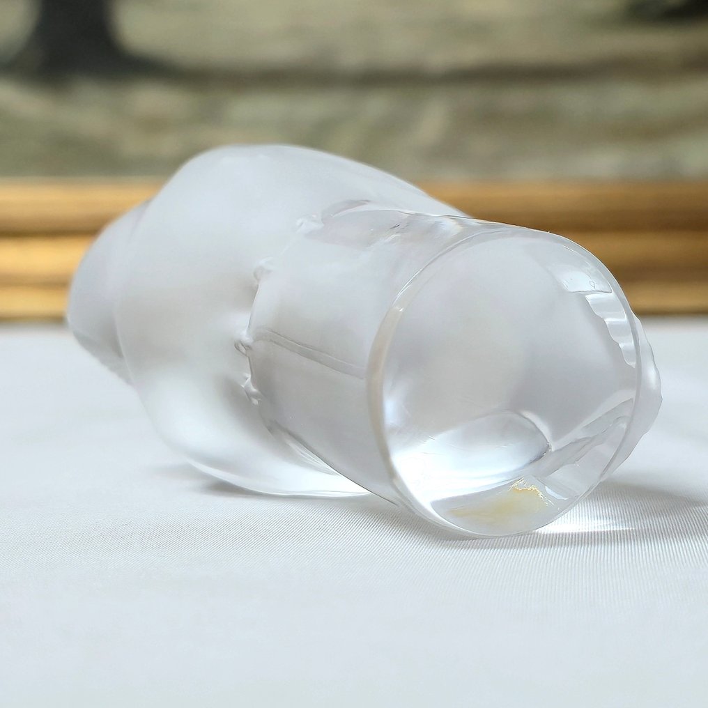 Lalique - Szobor, Chouette - 9 cm - Üveg #4.3
