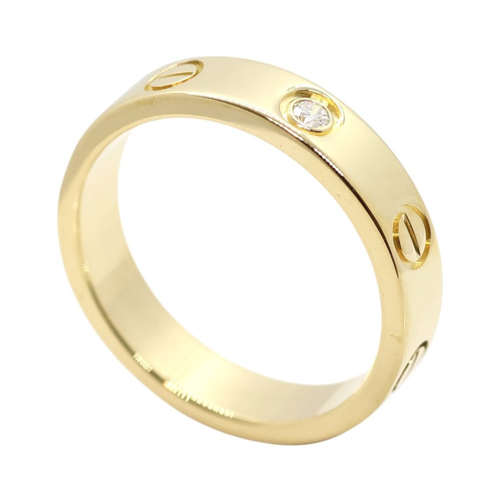 Cartier - 戒指 - Love smalll ring - 18 克拉 黃金 - 1 Diamond #2.1