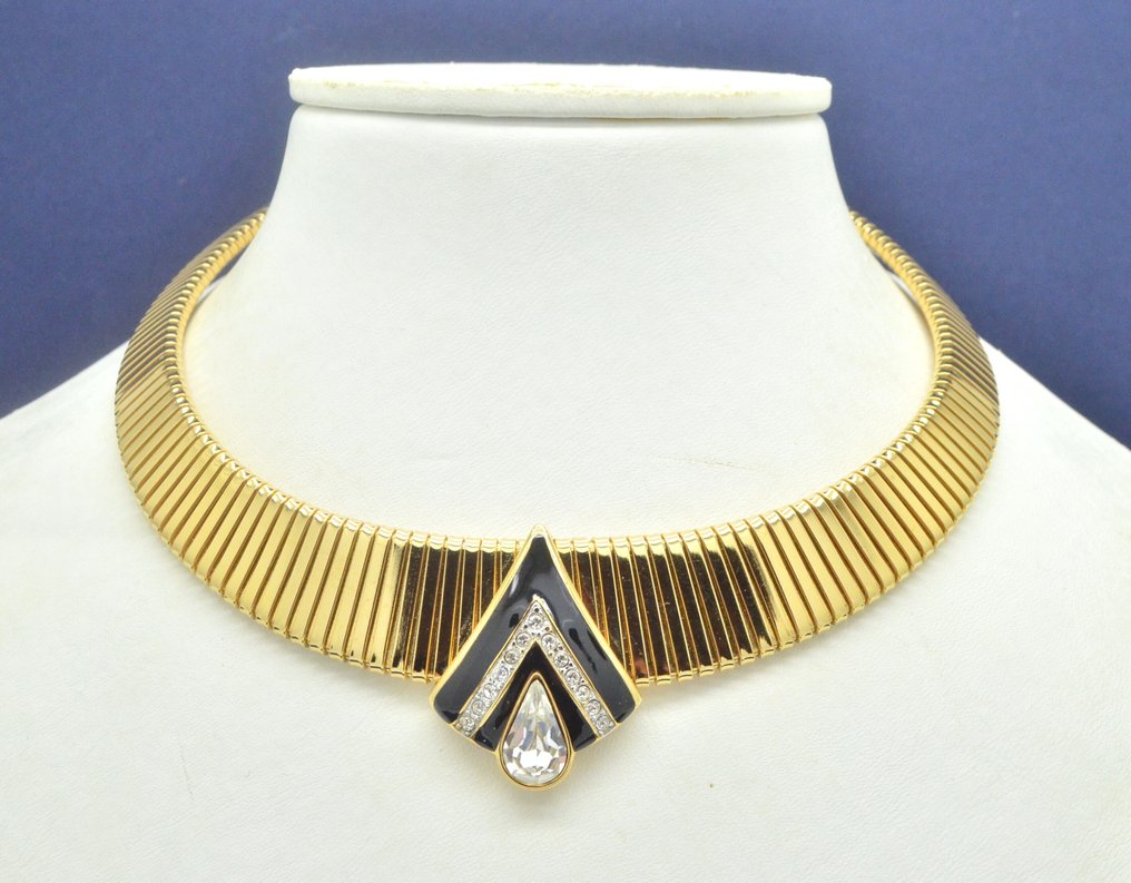 Other brand - 复古 Monet 艺术装饰风格启发的22克拉镀金水晶耳环 & - 頸鏈 #3.2