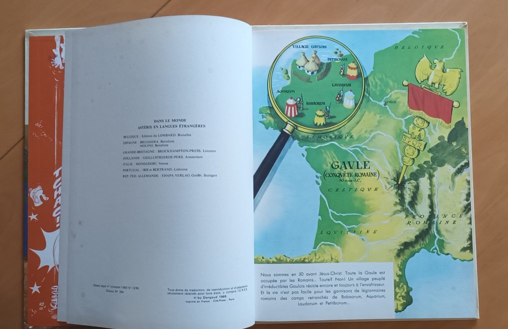 Asterix T14 - Astérix en Hispanie - C - 1 Album - Første udgave - 1969 #3.2