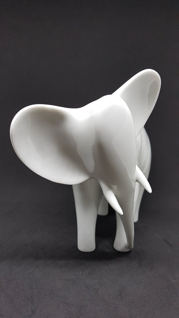 Royal Dux - Jaroslav Ježek - Φιγούρα - White Elephant - Πορσελάνη #4.3