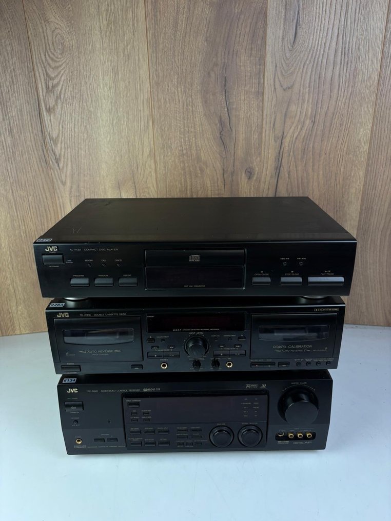 JVC - RX-864R-mottagare + TD-W318 kassettbandspelare + XL-V120 CD-spelare Stereoanläggning #3.2