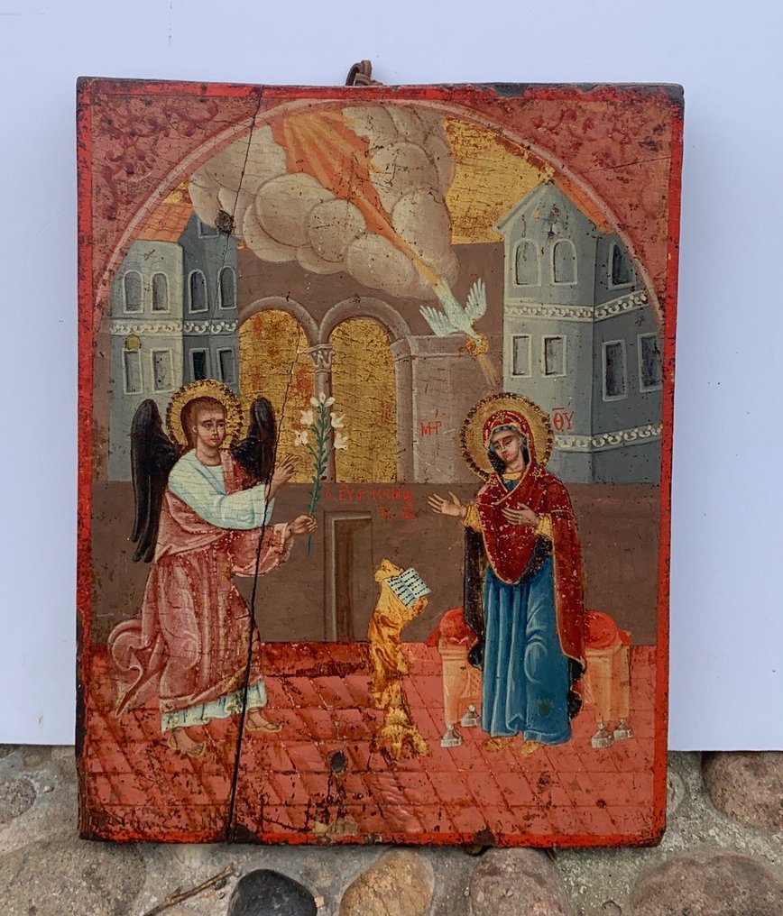 Icon - Annunciation - Wood #3.2