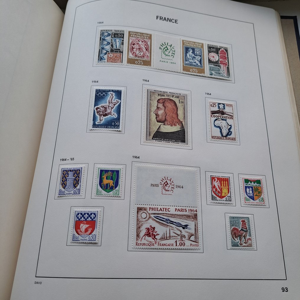 Γαλλία 1875/2021 - Davo άλμπουμ + insteekάλμπουμ #1.0