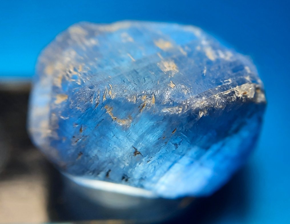 12,2 cts - kaunis käsittelemätön sininen safiiri Karkea- 2.44 g #3.2