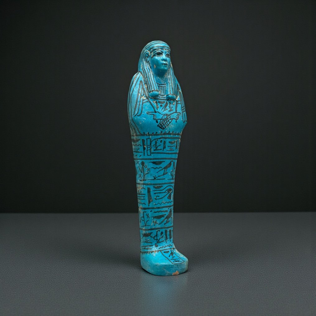 Réplicas do antigo Egito. Estátua Ushabti com hieróglifos  (Sem preço de reserva) #1.0