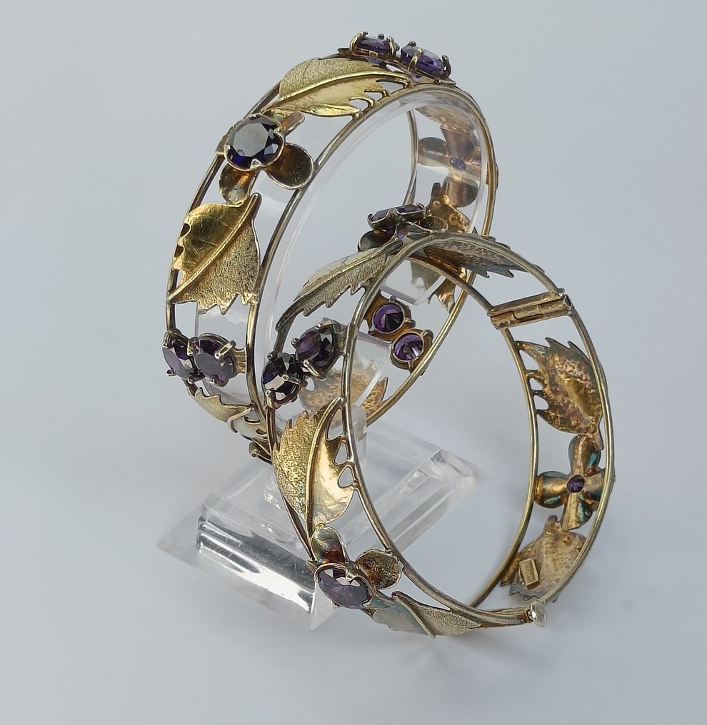 银, Gold-plated - 手镯 - Duo oriental #1.0