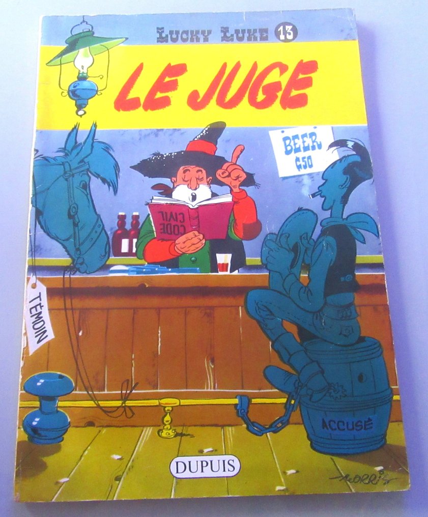 Lucky Luke T13 - Le Juge - B - 1 Album - Πρώτη έκδοση - 1959 #1.0