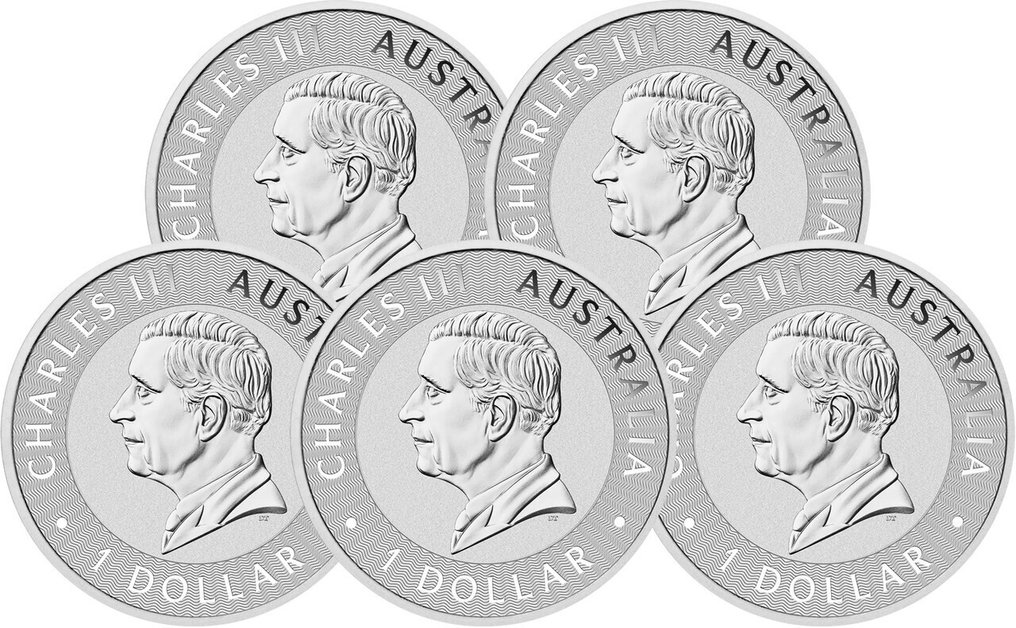 5 Troy Ounce - Argent .999 - Kangourou 2026 - 155,5 gram - fine silver #1.0