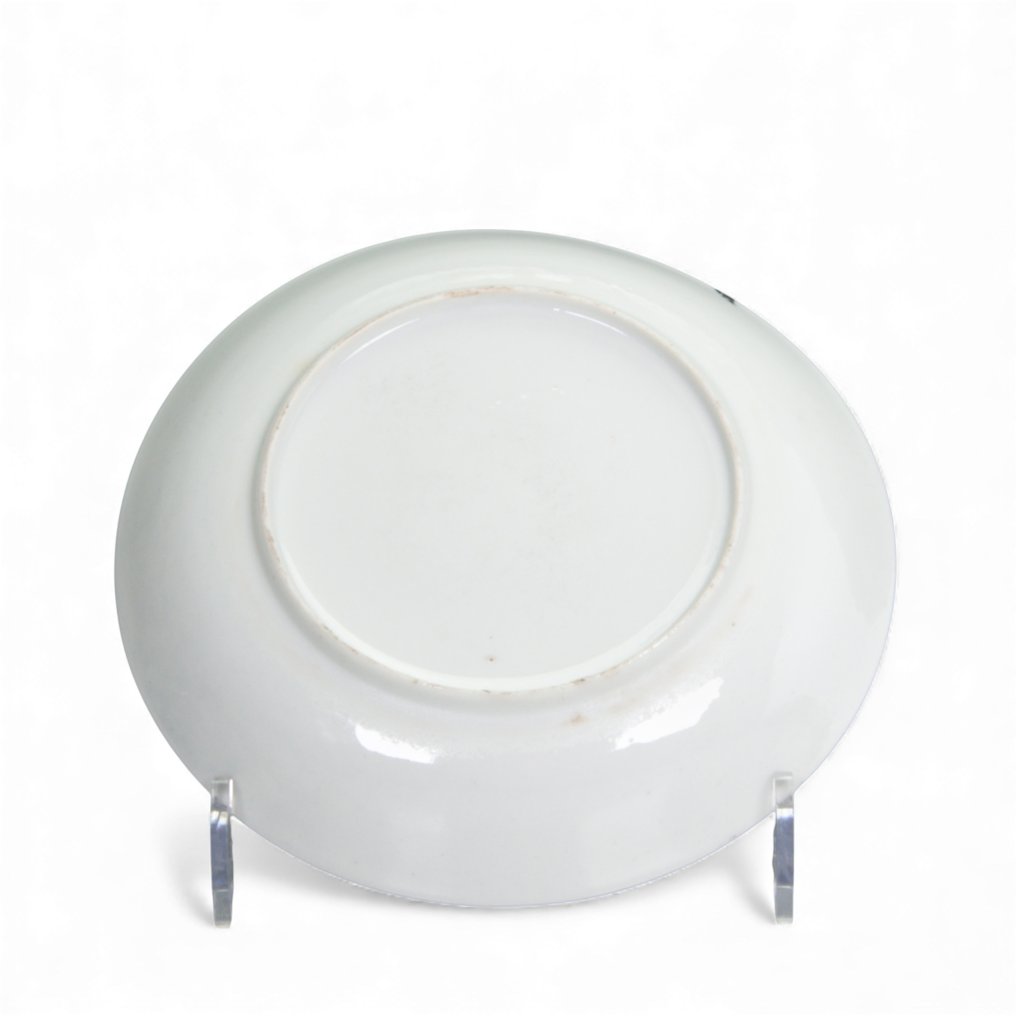 Set van 3 schoteltjes- mand met bloemen - encre de Chine - Πιάτο (3) - Πορσελάνη #4.3