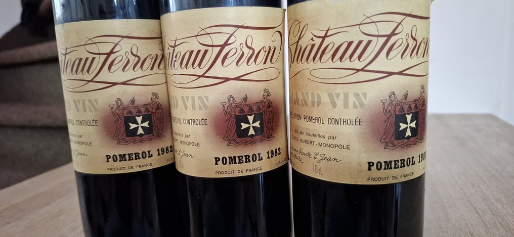 1982 Chateau Ferron - 波美侯 - 3 Bottles (0.75L) #3.2