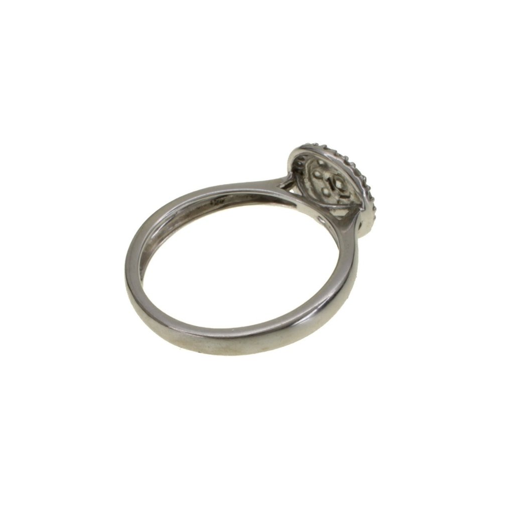 戒指 - 18 克拉 白金 #4.3