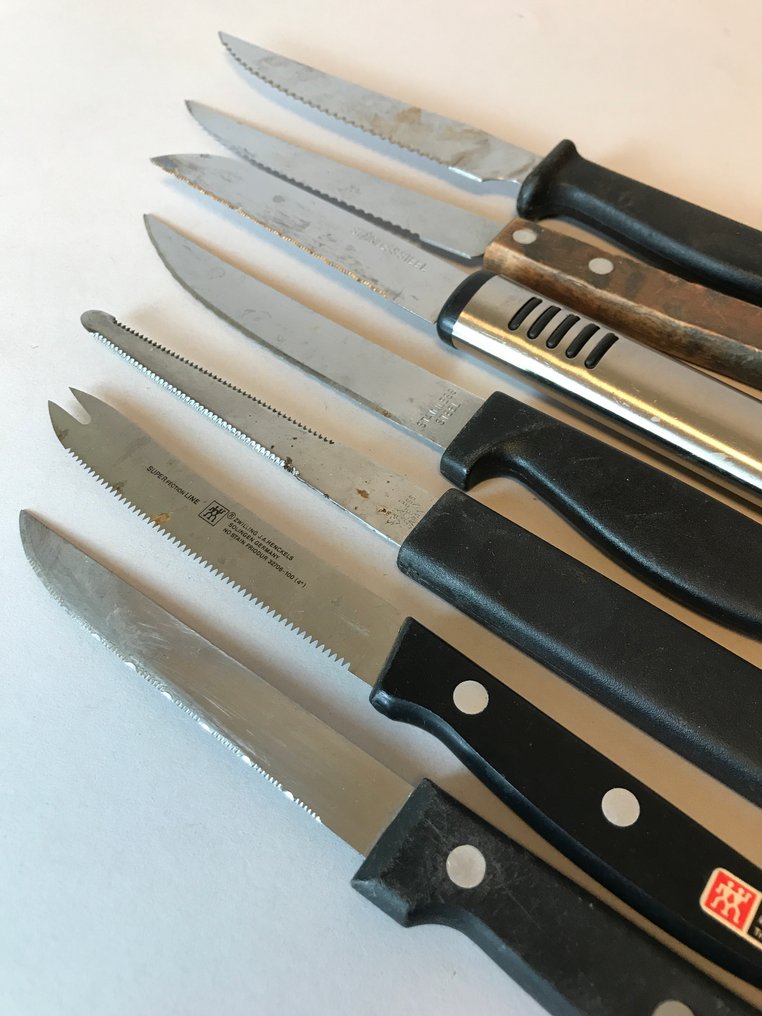 廚刀 - 鋼, 木 - 日本 - 七件套刀具 #1.0