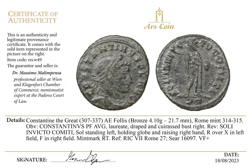 Ρωμαϊκή Αυτοκρατορία Lot of 3 Coins: Constantine I the Great, Constantius II, Maximianus Roman empire (χωρίς τιμή ασφαλείας) #2.1