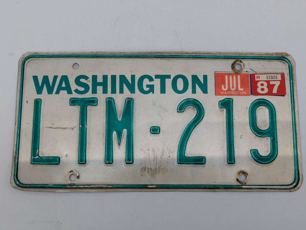 Panneau (6) - Plaques d'immatriculation américaines – ensemble de 6 plaques d'immatriculation originales de - #2.1