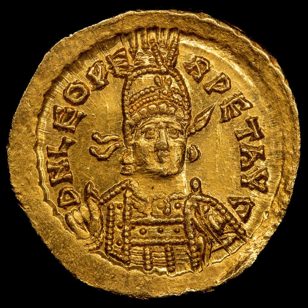 Det Byzantiske Rike. Leo I the Thracian (AD 457-474). Solidus Constantinopla #1.0