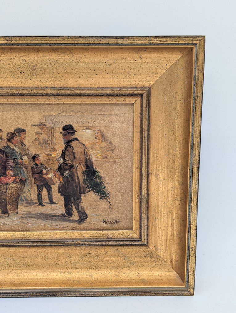 Detlev Nitschke (1935) - Winterliche Marktszene - NO RESERVE #3.2