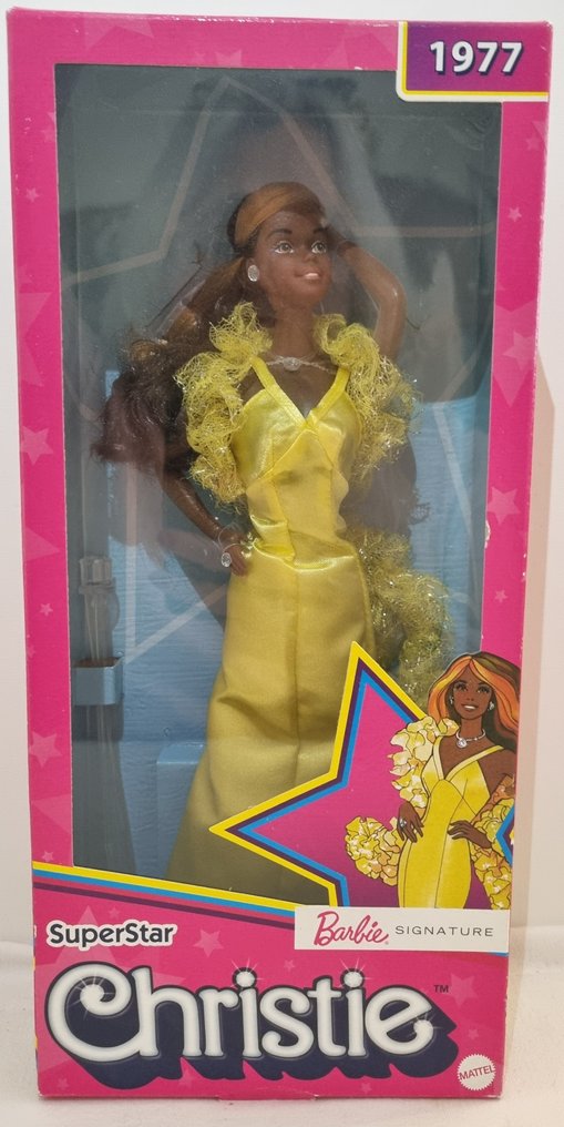 Mattel  - Barbie dukke Barbie Signature Christie Superstar riproduzione del 1977 Mattel #1.0