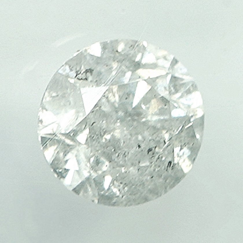 Ei pohjahintaa - 1 pcs Timantti (Luonnollinen) - 0.60 ct - Pyöreä - I3 - Jalokivitodistus, Antwerpen (GRA) #1.0