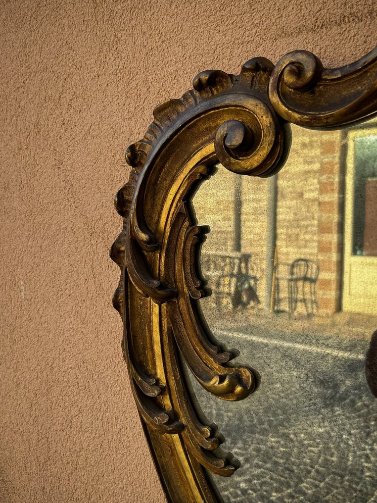 Vægspejl - Forgyldt træ - Adelsspejl #4.3