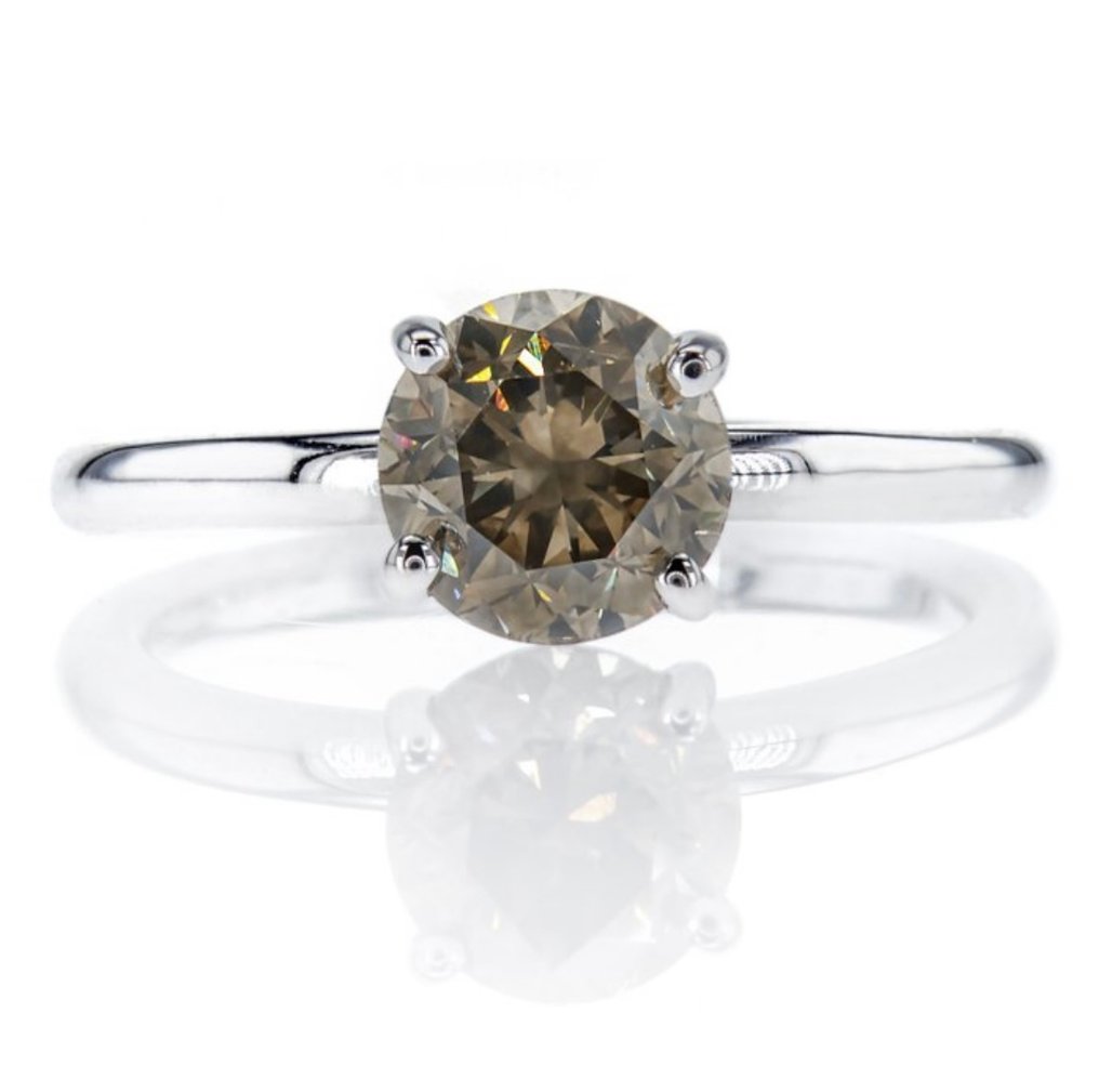 戒指 - 14K包金 白金 #1.0