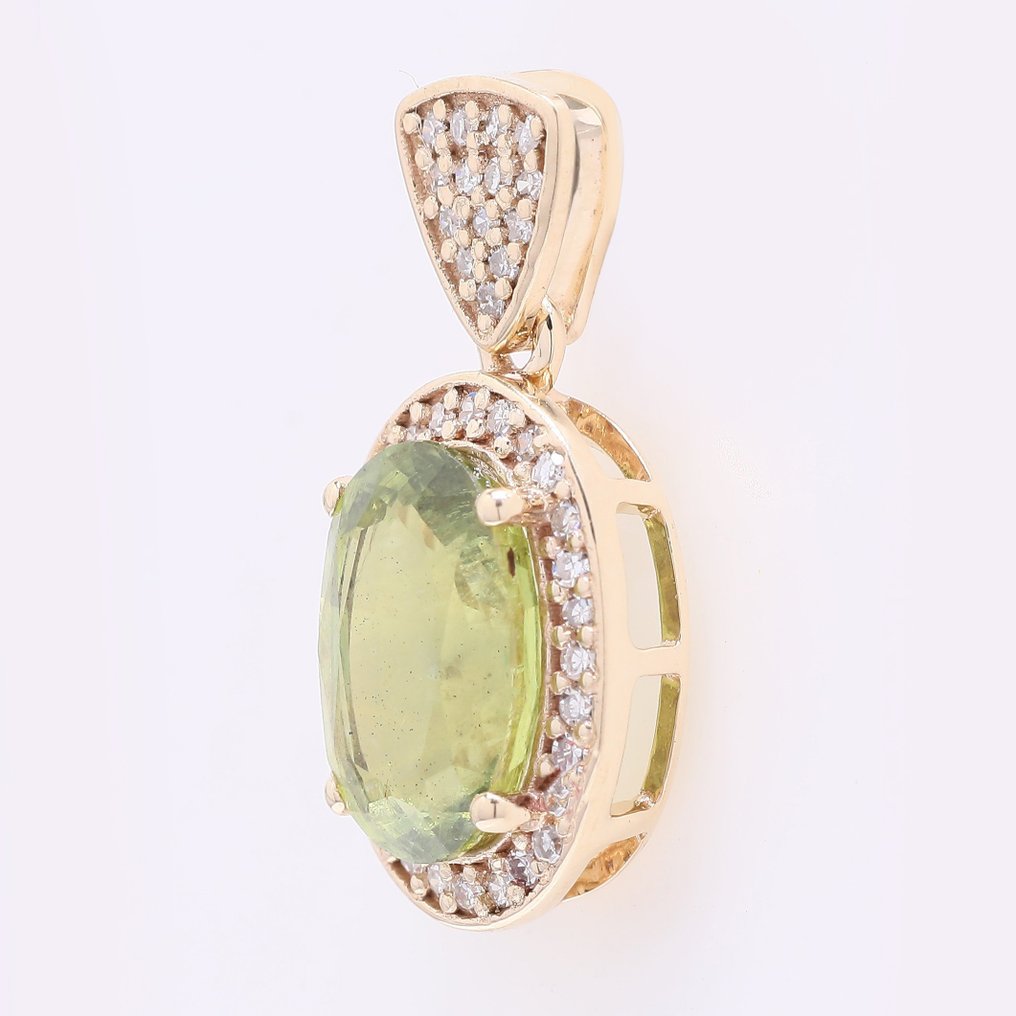 Ingen reservasjonspris - Anheng - 14 karat Gull - 2.35ct. tw. Safir - Diamant #1.0