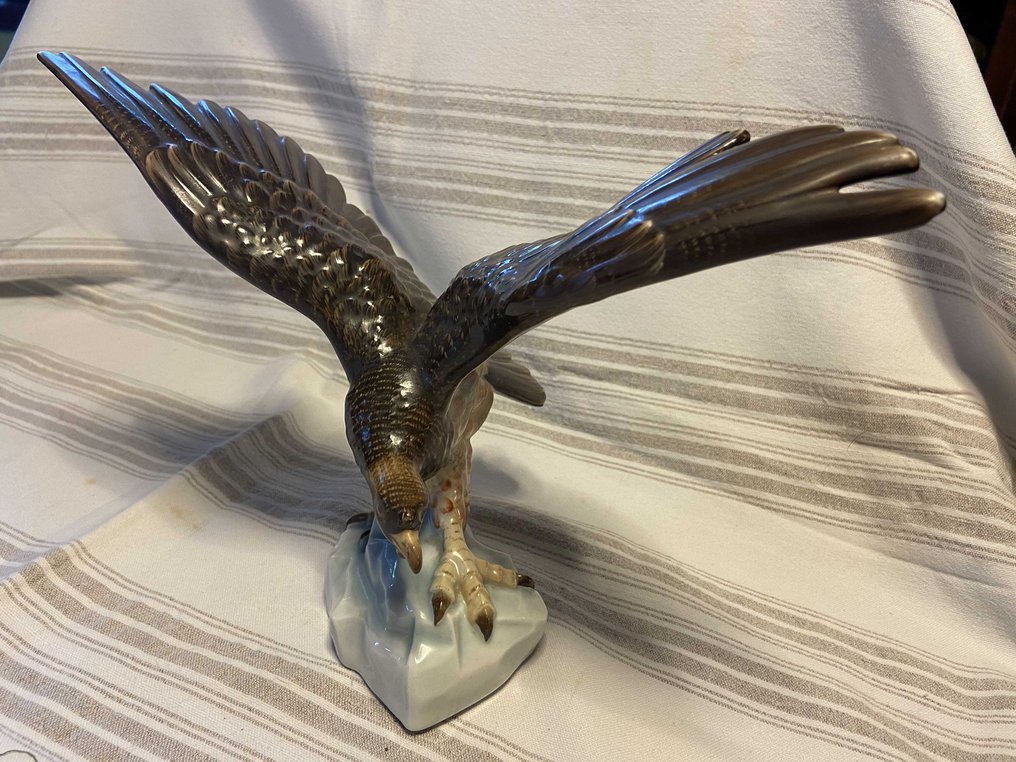 Herend - Αγαλματίδιο, Eagle or Turul of Hungary - 20 cm - Πορσελάνη #4.3