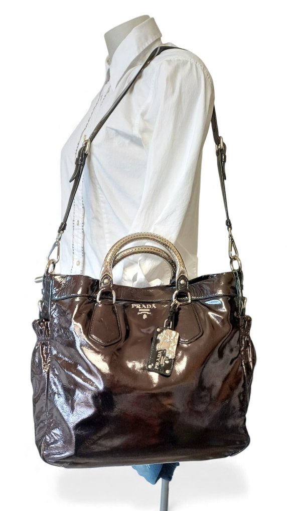 PRADA - Vintage patent leather bag - No reserve Price! - Shoulder bag #4.3