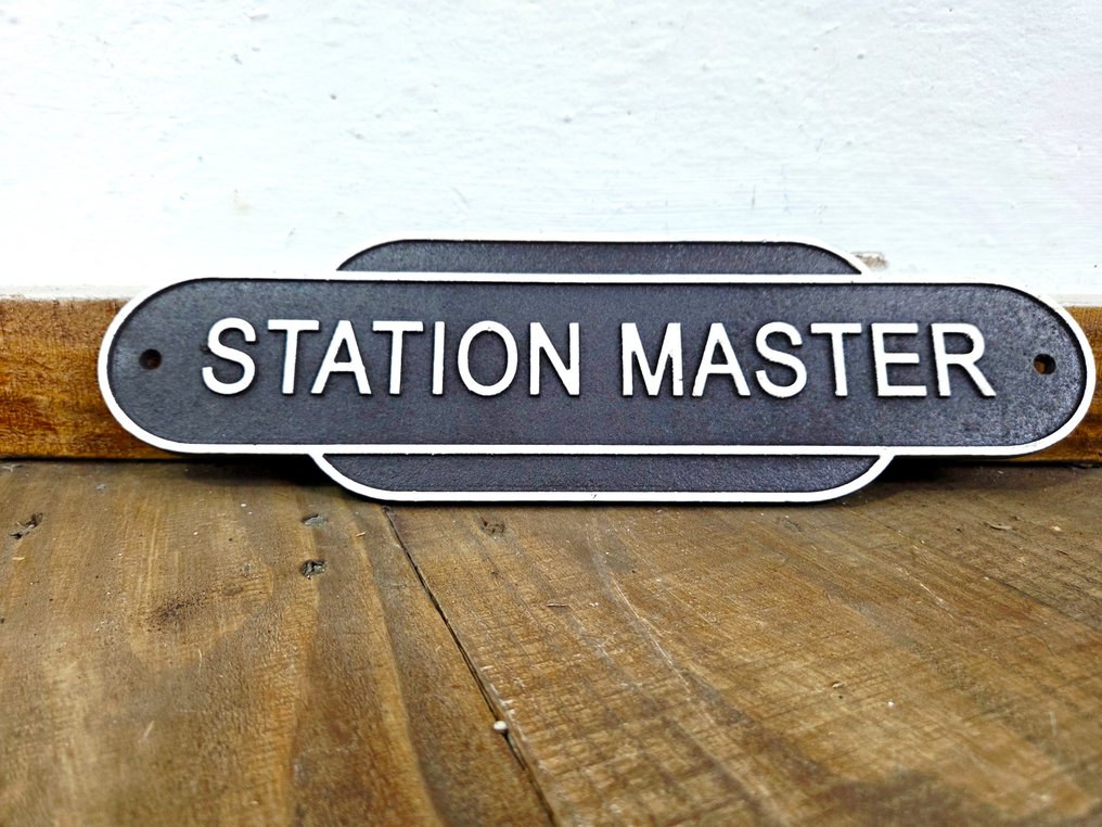 Reklámtábla - Állomásfőnök - Öntöttvas #4.3